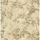 preview thumbnail 1 of 4, Seabrook Designs Marta Floral Trail Unpasted Wallpaper 20.5 in. W x 33 ft. L - Metallic Tan & Latte