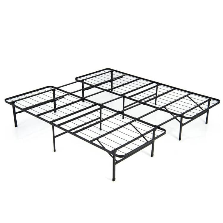Folding Steel Platform Bed Frame for Kids and Adults