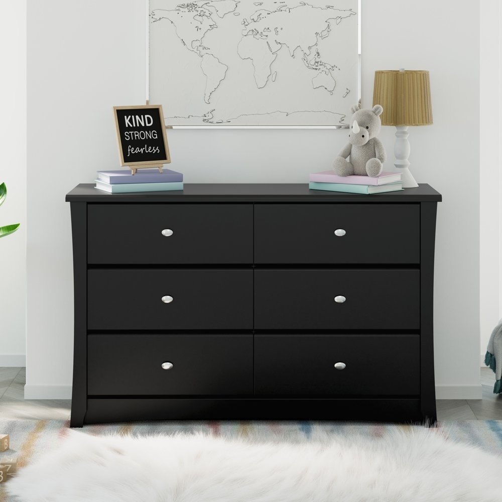 Crescent 6 drawer double dresser top