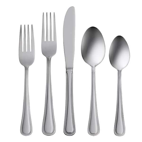 Oneida Hollis 74 Piece Everyday Flatware Set, Service For 12