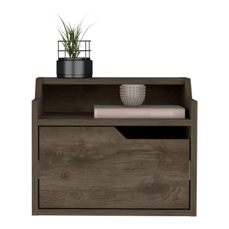 Floating Nightstand Chester, Bedroom, Light Gray,High quality and durable