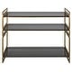 preview thumbnail 1 of 4, Uttermost Stacked Up Gray Glass Console Table - 40"W x 33"H x 16"D