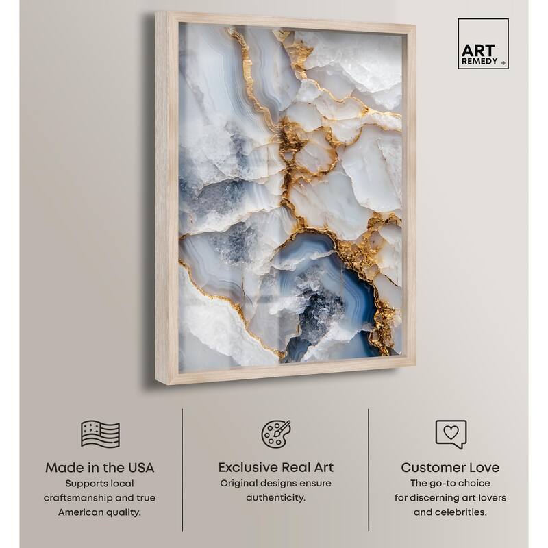 Denim Dreams I Shadowbox by Art Remedy