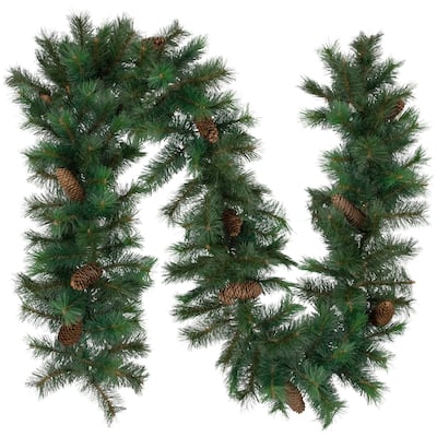 Royal Oregon Pine with Pinecones Artificial Christmas Garland - 9' x 12" - Unlit