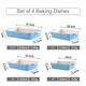 MALACASA Series Bake.Bake, Rectangle Porcelain Bakeware Set