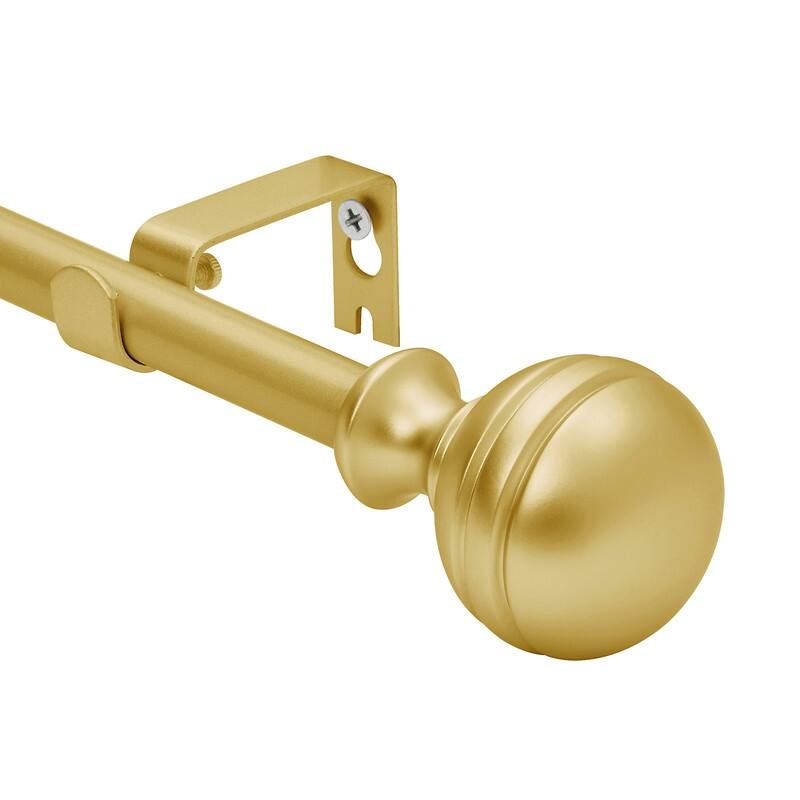 UTOPIA ALLEY 5/8 Inch Curtain Rod - Adjustable Drapery Rods, Bedroom & Living Room Decorative Curtain Rods