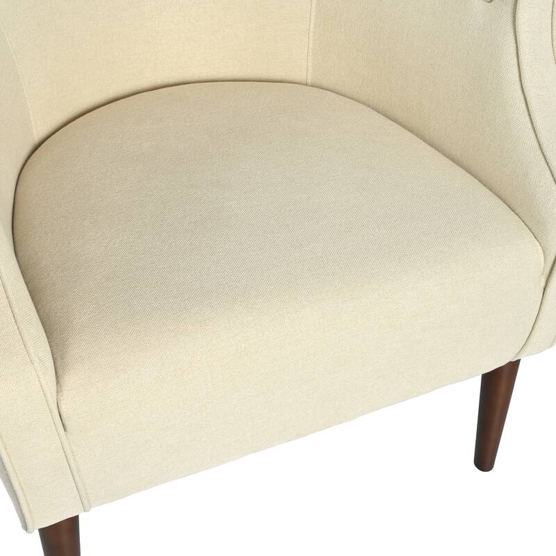 Modern Club Chair with Tufted Back
