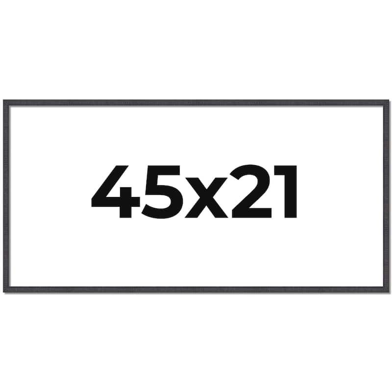 45x21 Frame Brown Solid Wood Picture Frame - Complete Modern Photo