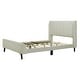 preview thumbnail 4 of 72, Twin/Full/Queen Size Velvet Upholstered Platform Bed Frame with Headboard and Wooden Slats Support, No Box Spring Needed