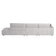 preview thumbnail 10 of 10, 145'' Leath-Aire Sofa Modern Sectional Sofa for Living Room