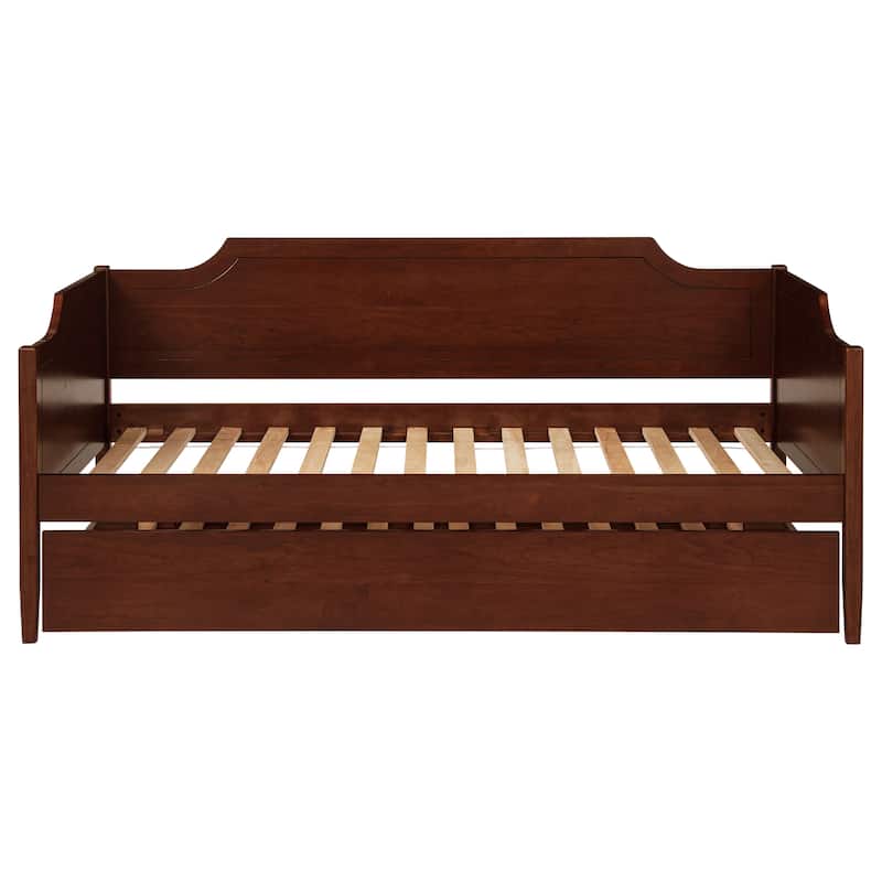 Wellston Cherry Wood Twin Daybed With Trundle