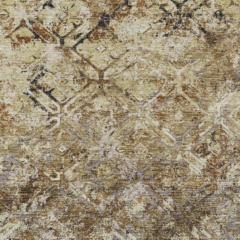HomeRoots Geometric Transitional Rectangle Outdoor Rug