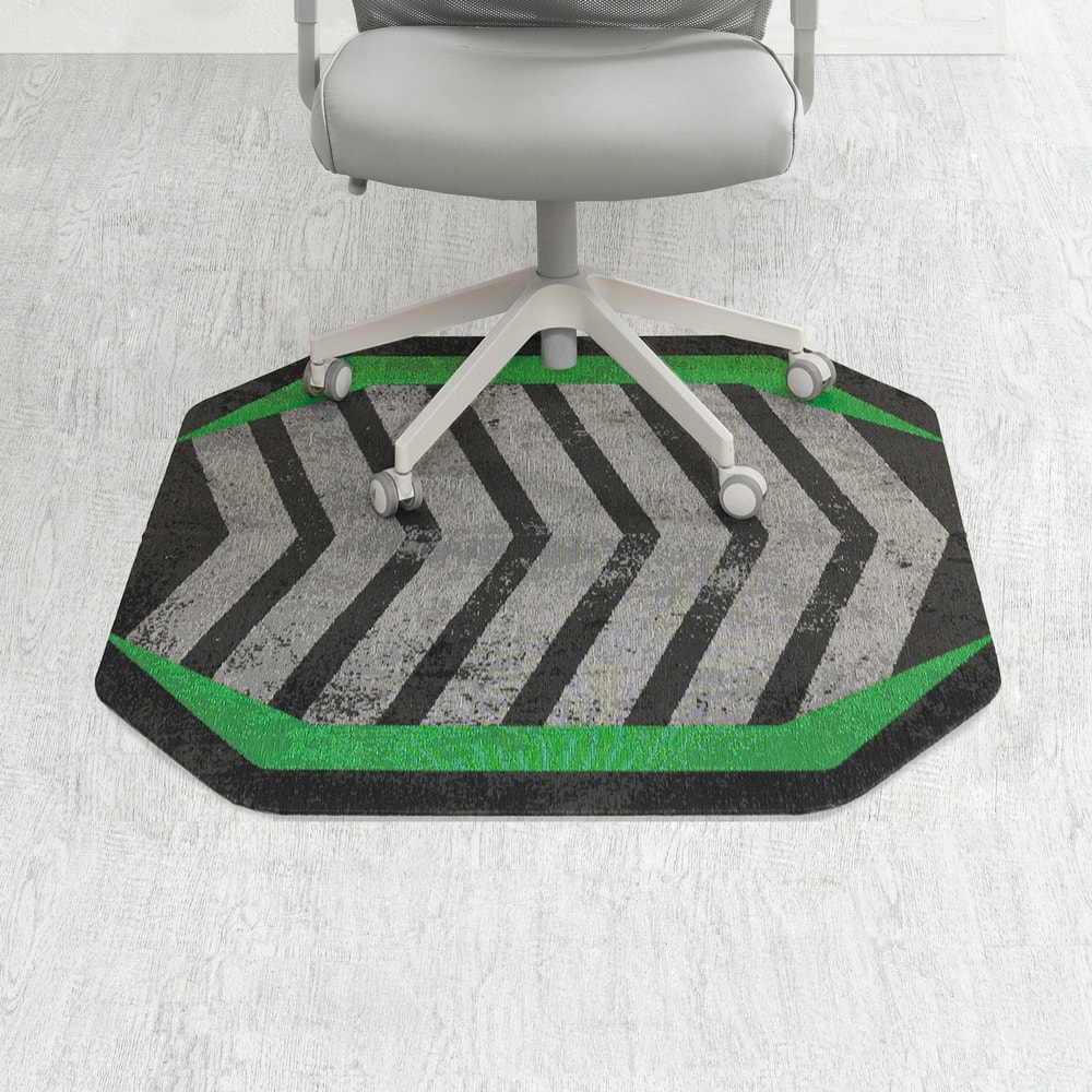 Jani Gaming Chair Mat - Anti-Slip Ergonomic Rug and Chairmat Combo for Home Office, Hard Floor Protector with Smooth Glide