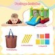 preview thumbnail 9 of 7, Gymax Inflatable Bounce House w/ Slide Jumping Area & Basketball Hoop