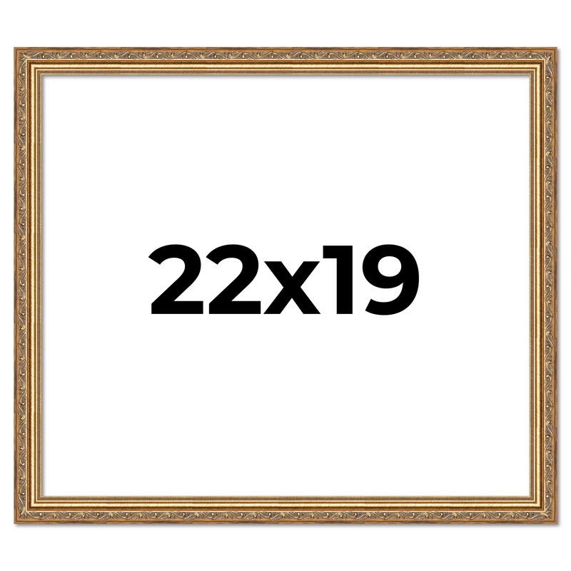 22x19 Frame Red Solid Wood Picture Frame Width 1.75 Inches | Interior Frame Depth 1 13/16 Inches