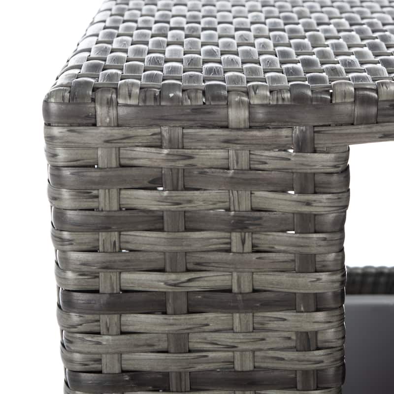 SAFAVIEH Outdoor Mazeli Trash Bin (Fully Assembled)