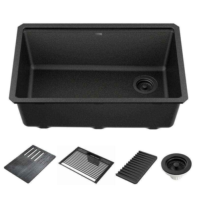 Delta 75B933-30S Everest 30” Workstation Kitchen Sink Undermount - Metallic Black