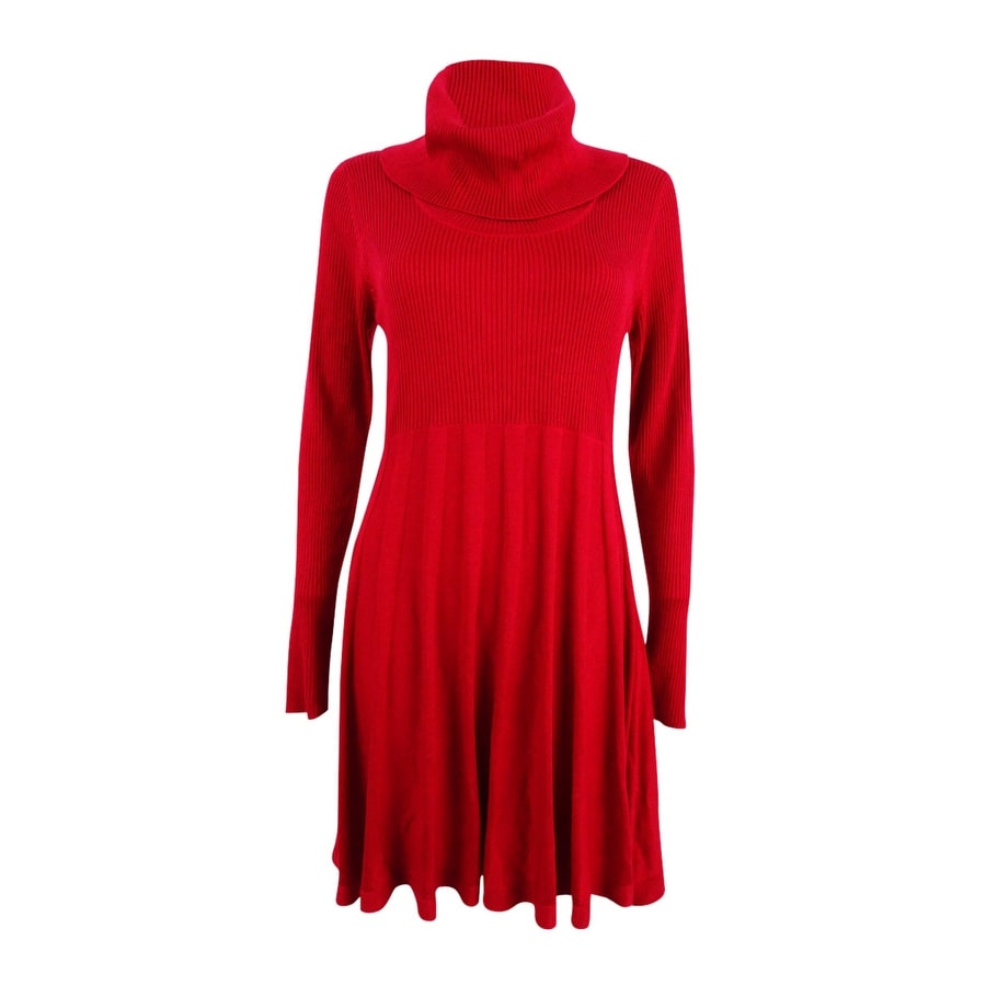 red sweater dress womens