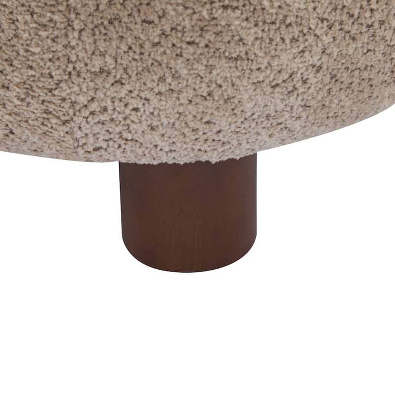 Christopher Knight Home - Modern Boucle Fabric Accent Chair, Soft Upholstery and Solid Wood Frame