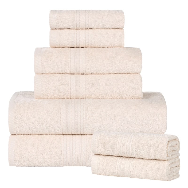 Superior Eco-Friendly Cotton 8-Piece Towel Set