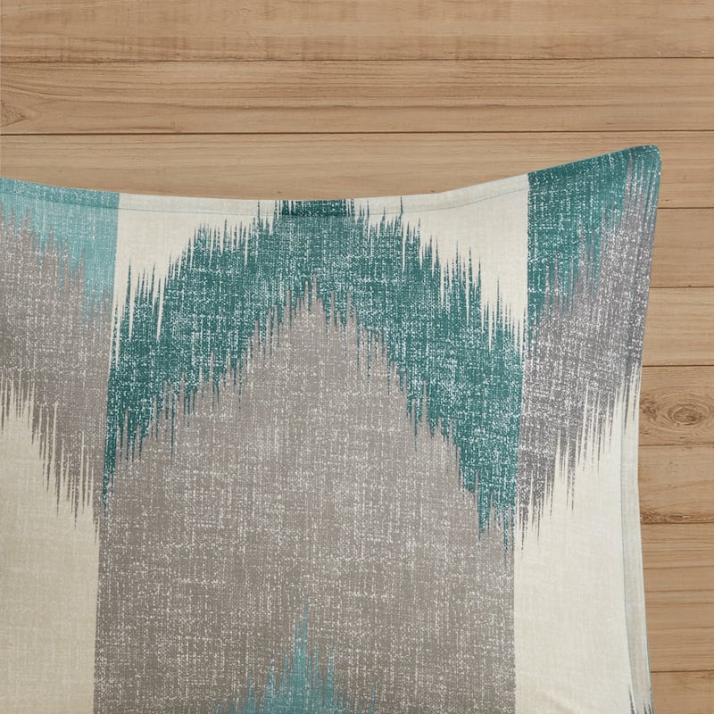 INK+IVY Alpine Aqua 3 Piece Duvet Cover Mini Set