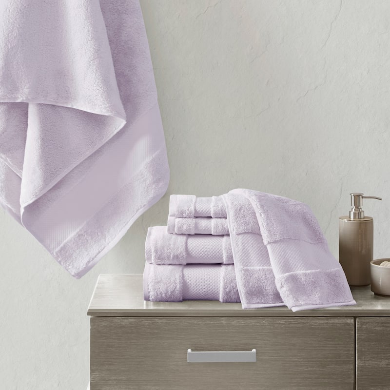 Madison Park Signature Turkish Cotton 6-piece Bath Towel Set - Lavender
