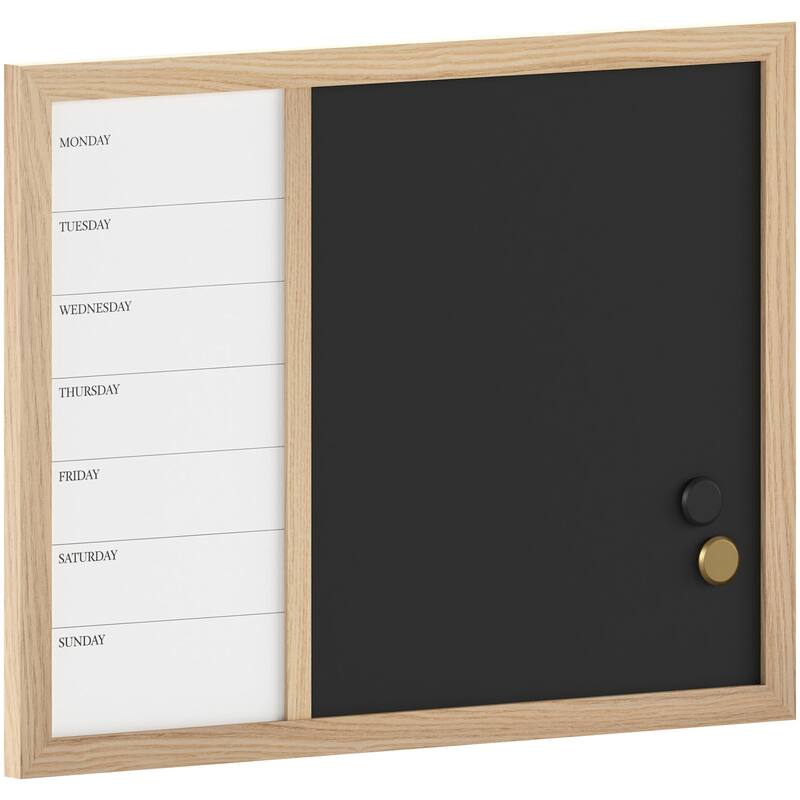 Flash Furniture BR-PM-COM-MW1MB2-4561-MS Everette 24" x 18" Wall Board - Light Natural Woodgrain