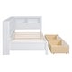 preview thumbnail 17 of 16, Wooden Twin Size DayBed with 2 Drawers, DayBed with Storage Shelf and USB Charging Ports,Grey