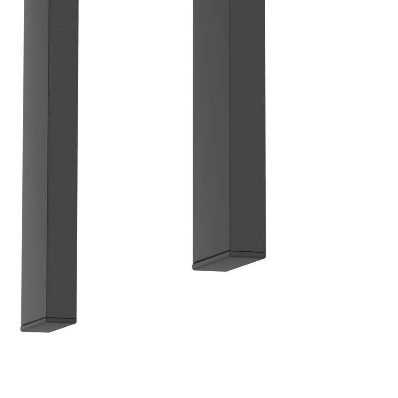 Set of 2, Modern Tempered Glass Tea Table Coffee Table End Table, Square Table for Living Room