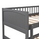 preview thumbnail 10 of 18, Twin Size Wood Bunk Bed with a Loft Bed attached,Storage Drawers Beneath