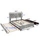 preview thumbnail 18 of 33, Queen Platform Bed with Twin XL Trundle and Dual Storage Drawers
