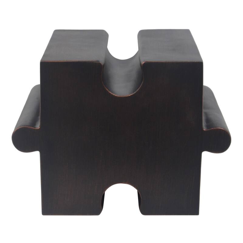 Puzzle Art Side Table, Modular Side Table, Antique Copper Side Table - Copper -Shape 2