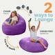 preview thumbnail 10 of 82, Jaxx 4 ft Cocoon Kids Bean Bag Chair and Crash Pad