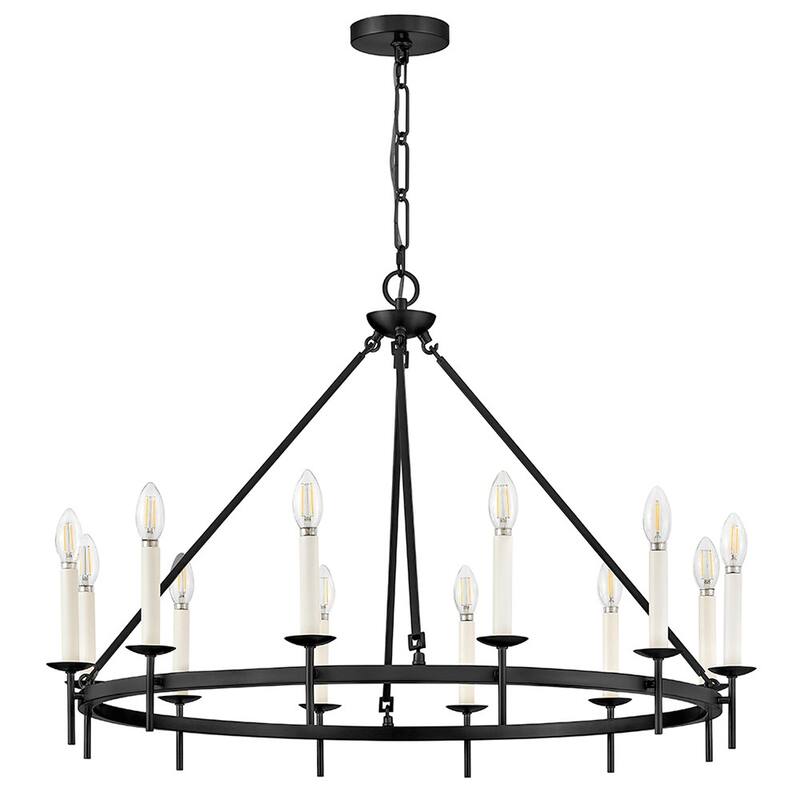 Hinkley Lighting 47476 Copley 12 Light 36" Wide Taper Candle Style