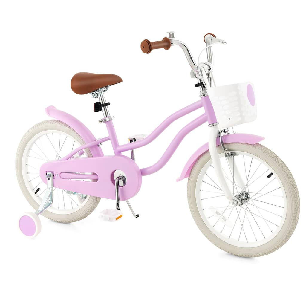 Gymax 18'' Kids Bicycle Children's Training Bicycle w/ Removable