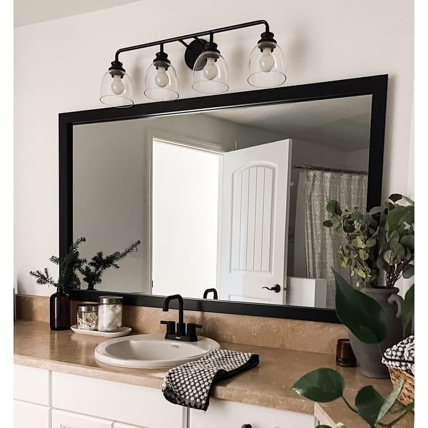 Meade Black Framed Vanity Mirror - On Sale - Bed Bath & Beyond
