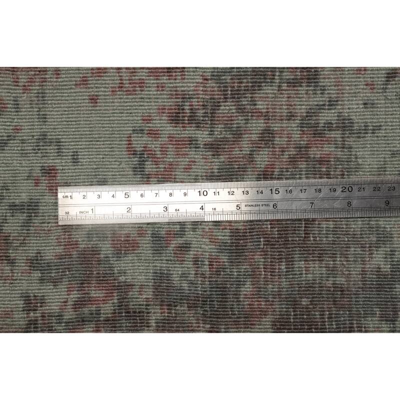 Hand Knotted Oriental Viscose Silk Carpet Modern All-Over Oranges & Rust Abstract Area Rug - 7' 11'' X 5' 5''