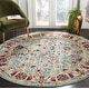preview thumbnail 5 of 48, SAFAVIEH Savannah Wenda Boho Oriental Polyester Rug 7' Round - Blue - Round