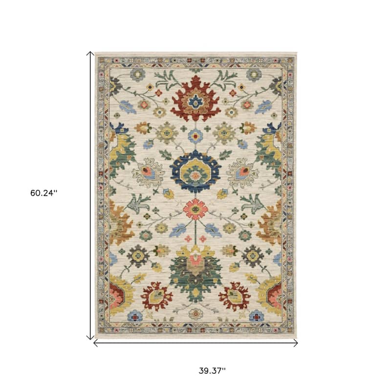 HomeRootsOriental Traditional Rectangle Area Rug