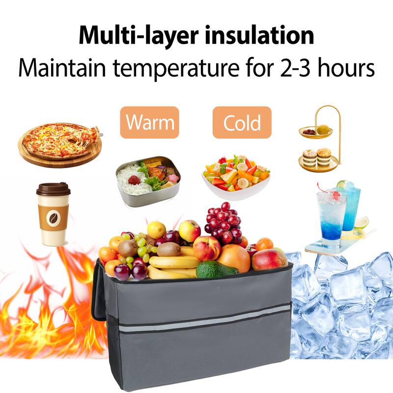 3-in-1 Folding Wagon with Bench Seat-Includes 1 ice pack, 500lbs Capacity, 9"x4" Beach Tires for Camping & Beach