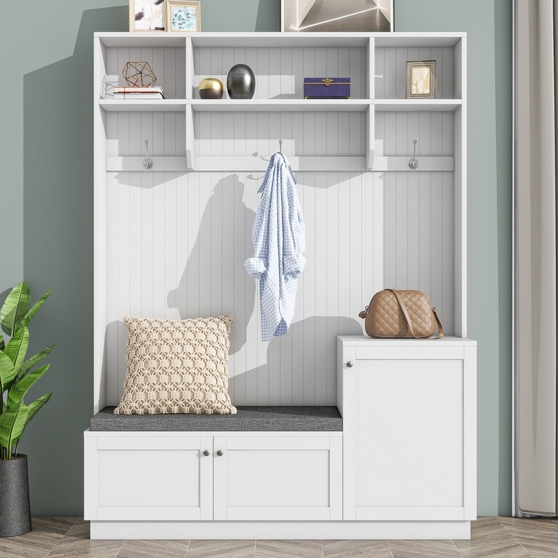 Hall stand hot sale with shoe storage
