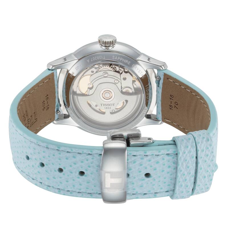 Tissot Women's Chemin des Tourelles 34mm Automatic Blue Watch T1392071601100 - Silver - One Size