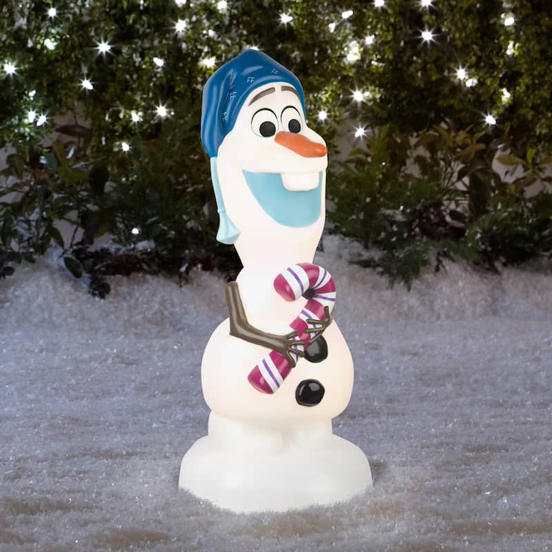 Gemmy Lighted Blow Mold Outdoor Decor Olaf Disney, White