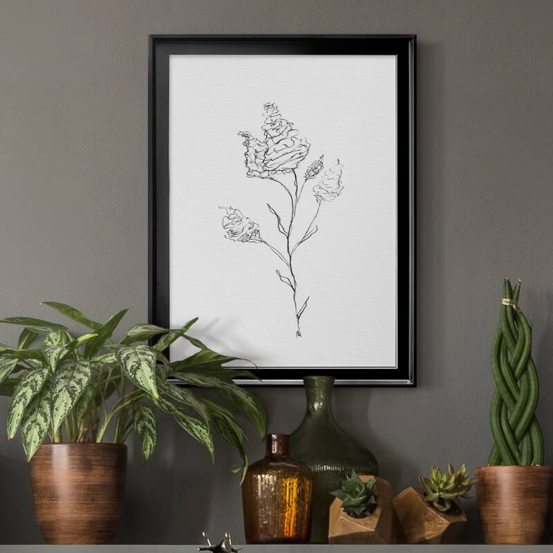 FLORAL SKETCH I Premium Framed Canvas - Ready to Hang