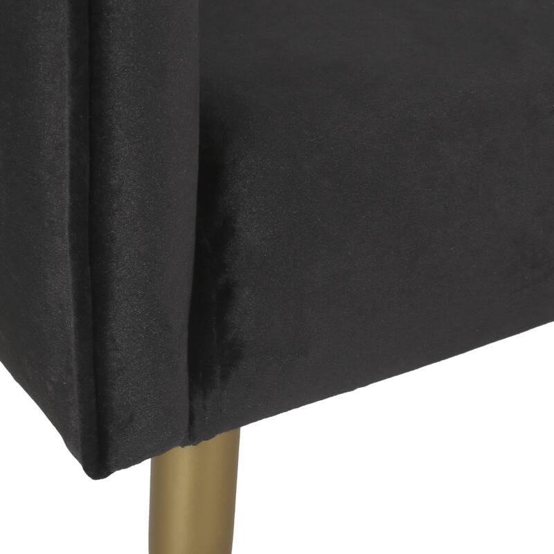 Deshler Modern Glam Tufted Velvet Dining Chair by Christopher Knight Home - 27.50" L x 23.75" W x 31.00" H
