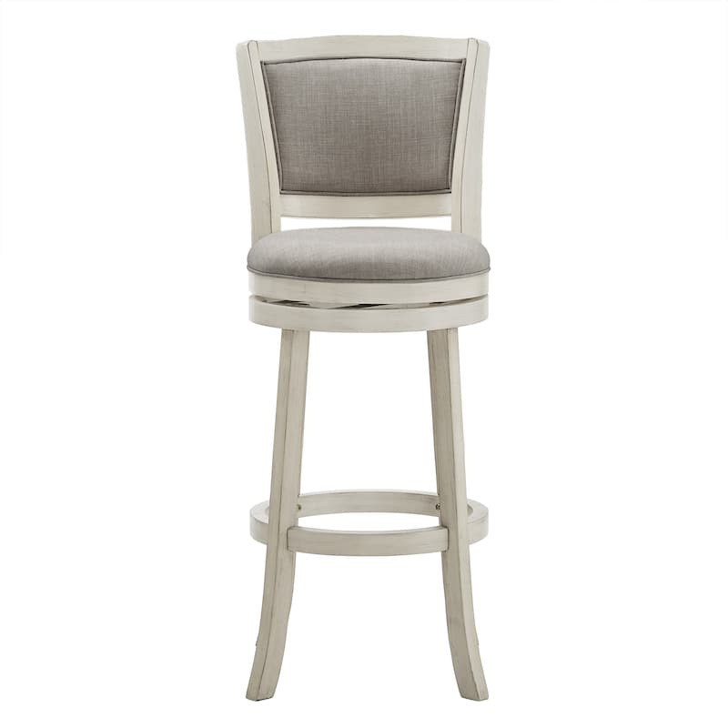 Menas Upholstered Back Swivel Stool by iNSPIRE Q Classic