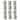 Pack of 6 Replacement Fuses for Mini Christmas Lights  3 Amps - 0.25"