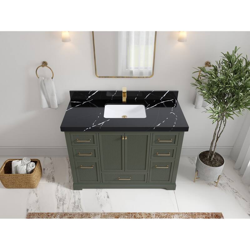 Willow Collections 48 in. W x 22 in. D Alys Single Sink Bathroom Vanity with Countertop