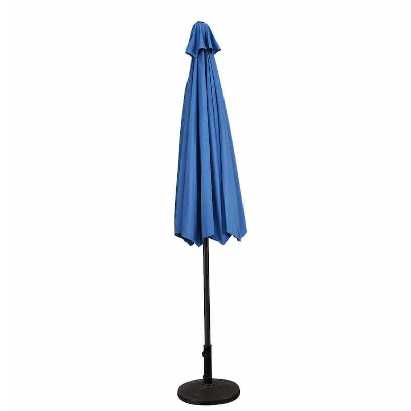 9 ft Patio Outdoor Umbrella with Crank-Blue