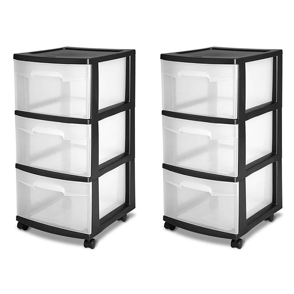 https://ak1.ostkcdn.com/images/products/is/images/direct/354dbe1da67e5d268e4c7a18e9b893686e277222/Sterilite-3-Drawer-Plastic-Rolling-Storage-Cart%2C-Clear-with-Black-Frame-%282-Pack%29.jpg